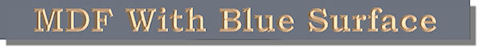 Indoor MDF Blue Signs